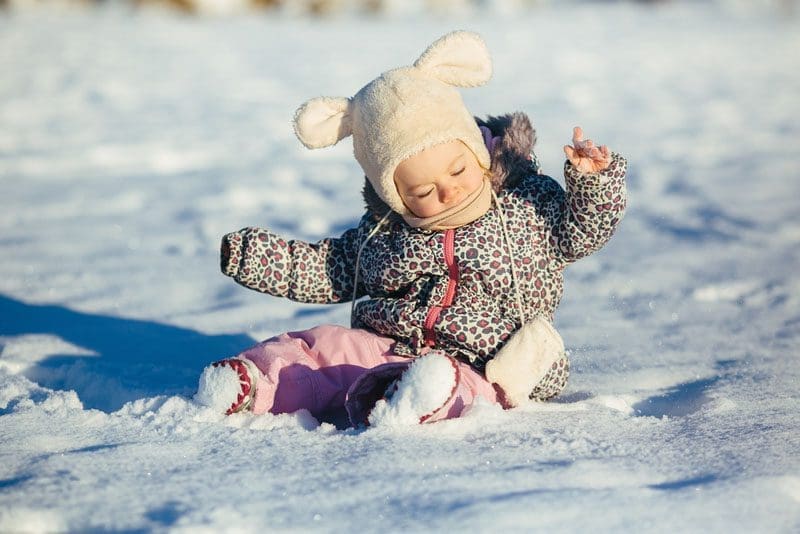 baby in winter