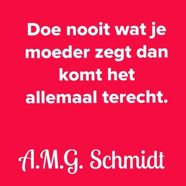 moeder zegt