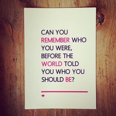 who you should be