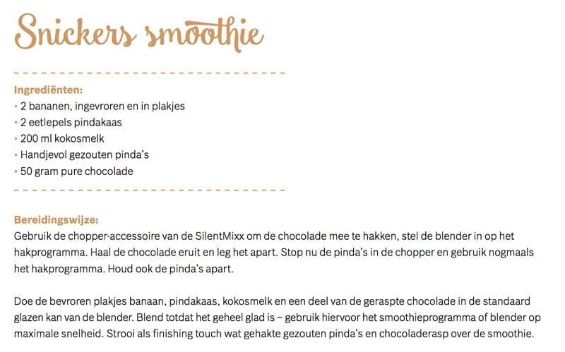 snicker-smoothie