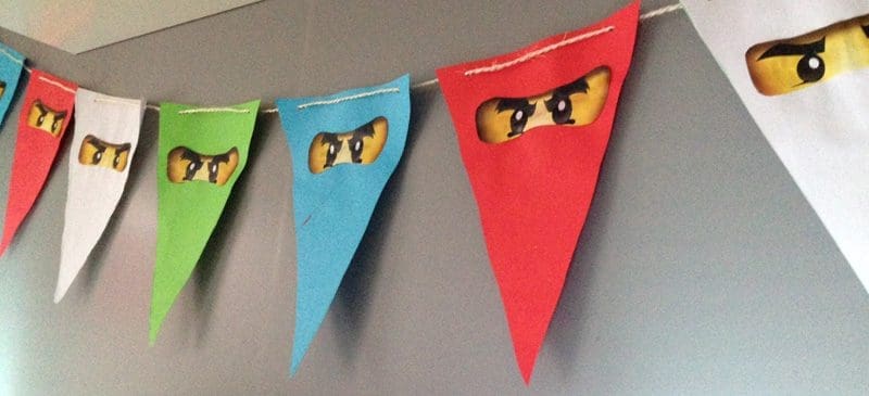 Ninjago feestje vlaggen Ninjago feestje vlaggen