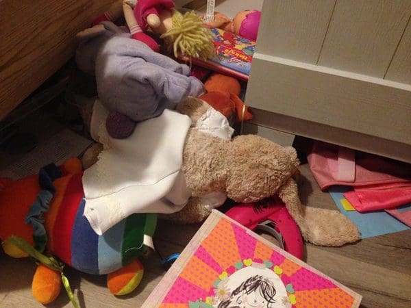 Wanneer mijn kind haar kamer opruimt.