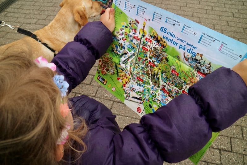 kaart van legoland