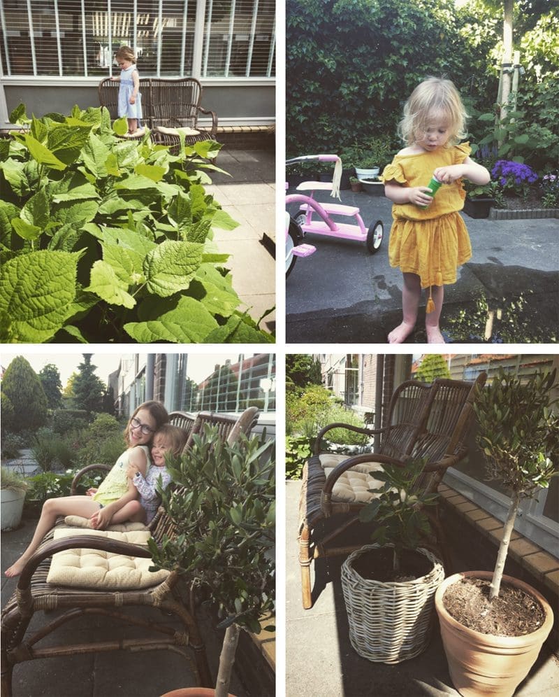 langs het tuinpad van Jo