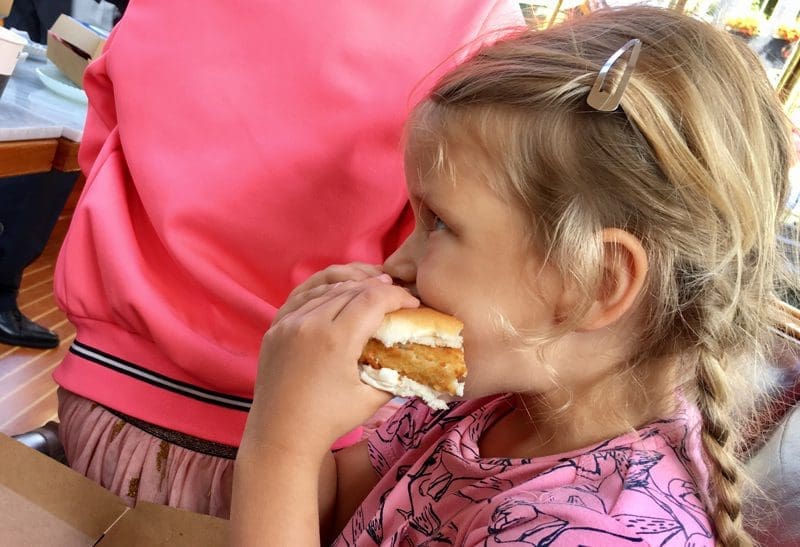 iglo fish burger eten