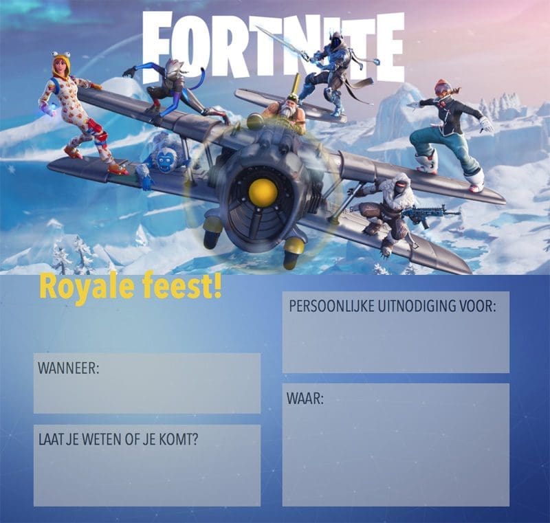 FORTNITE uitnodiging