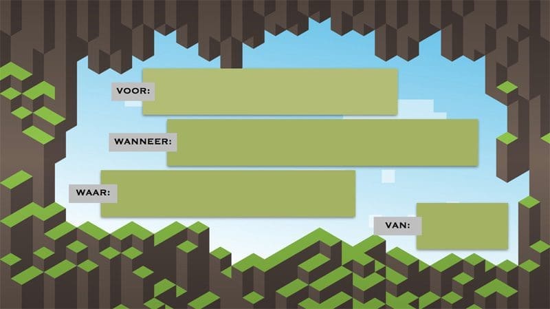 Minecraft uitnodinging