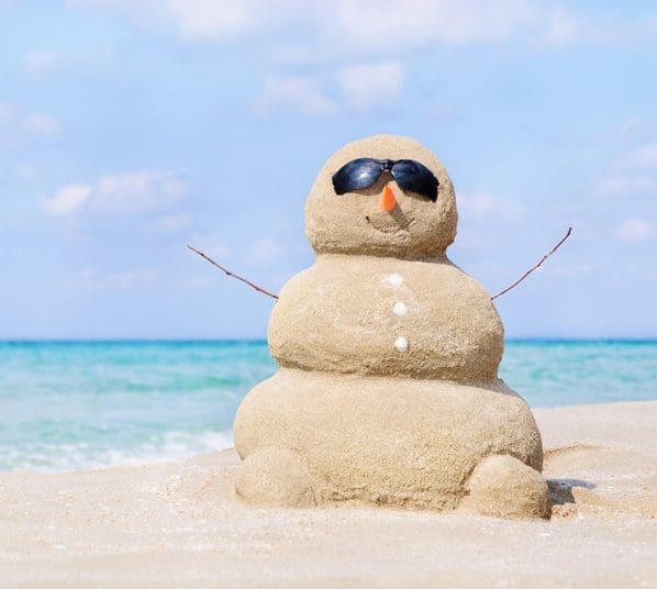 sneeuwpop van zand