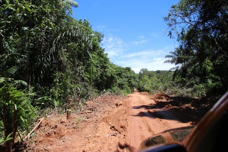 weg naar de brownsberg