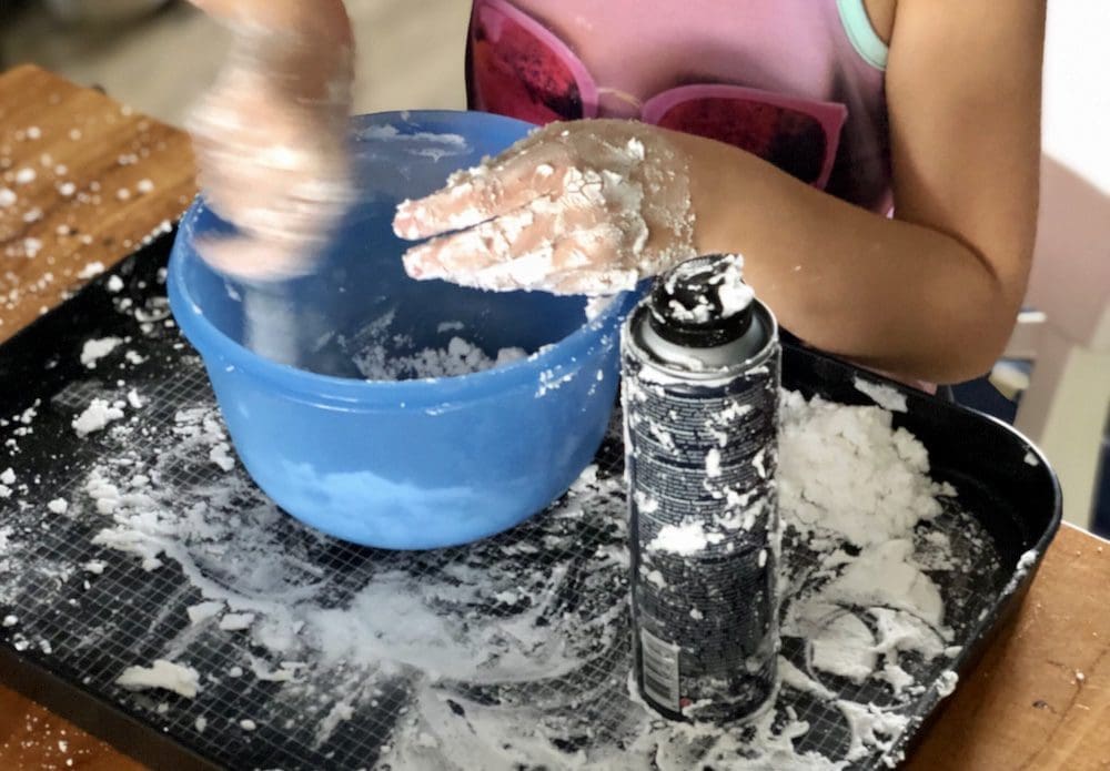 zelf sneeuw maken